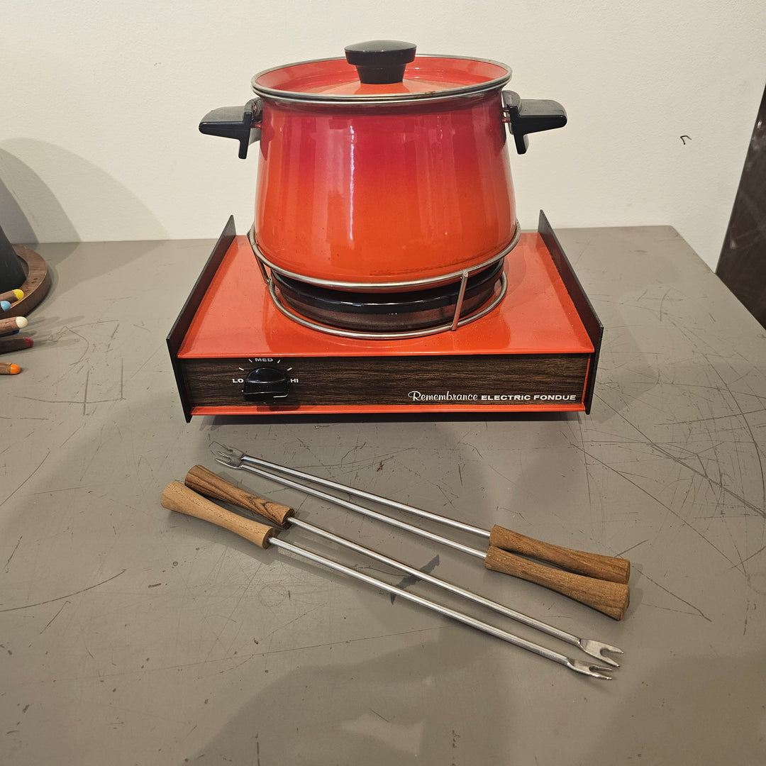 Vintage Electric Fondue Set