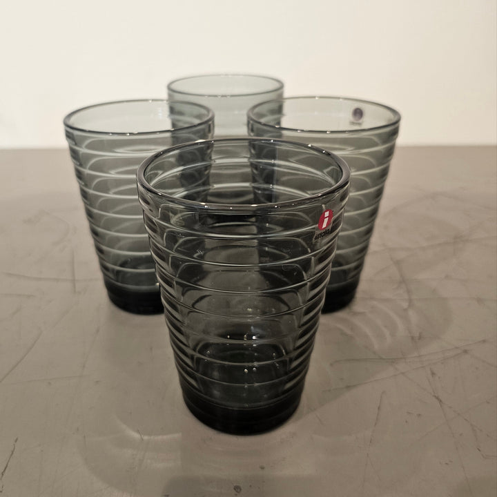 (4) Iittala Aino Aalto Glass Tumblers