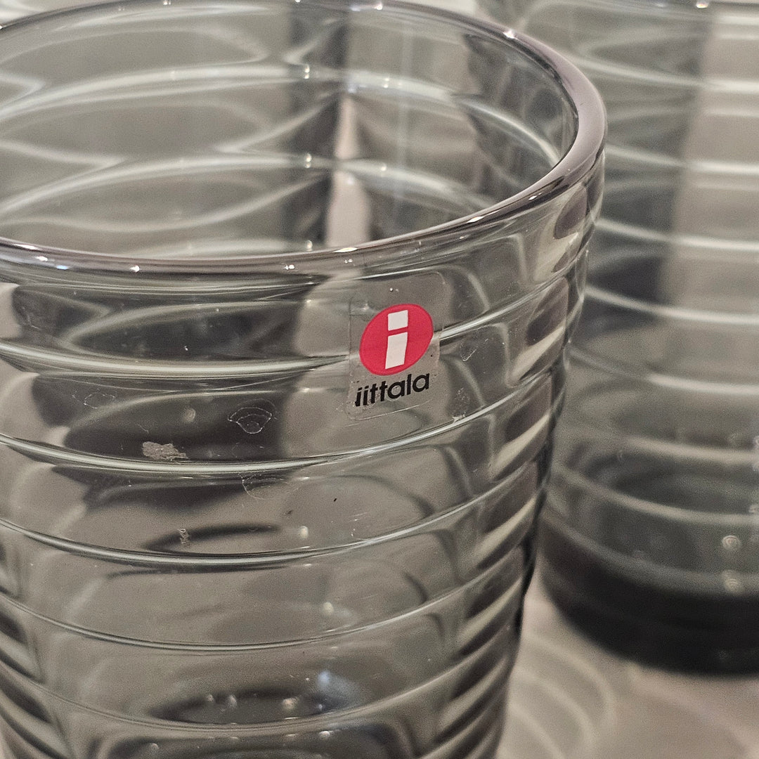 (4) Iittala Aino Aalto Glass Tumblers
