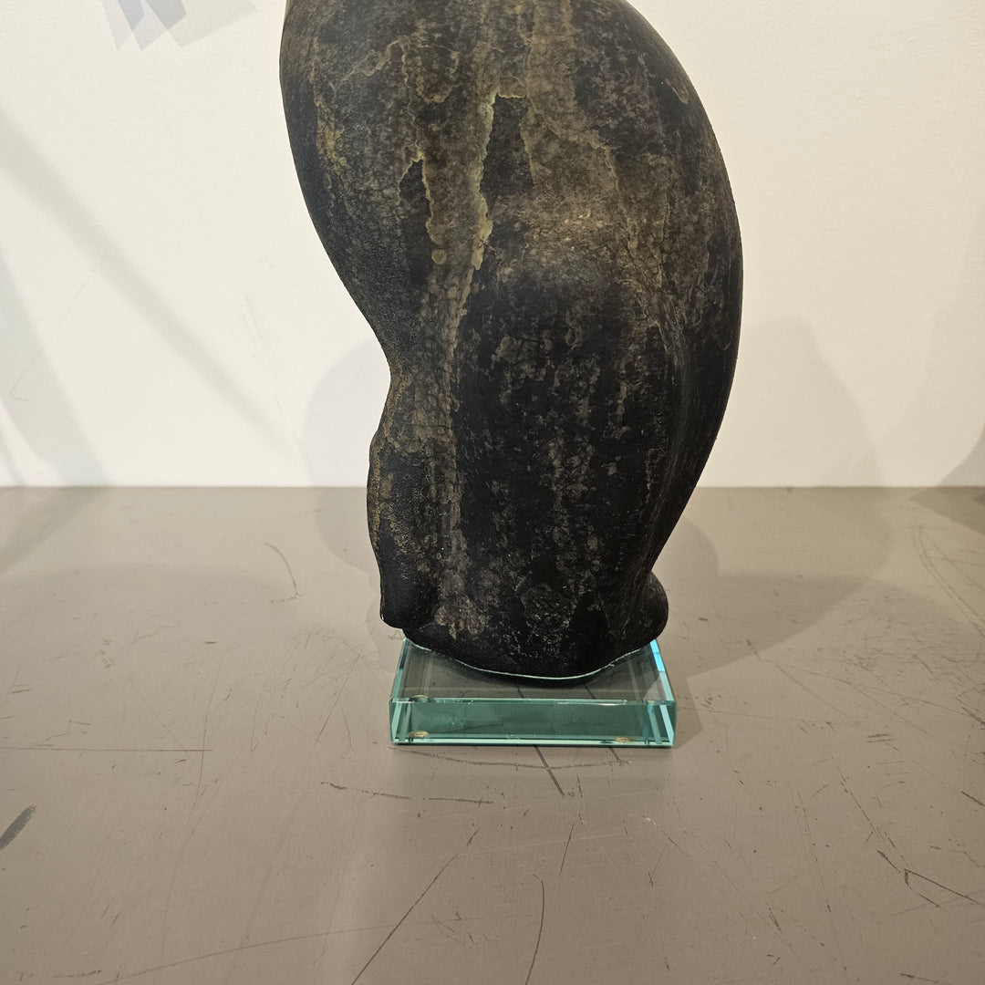 Tony Evans Raku Pottery Cat Sculpture