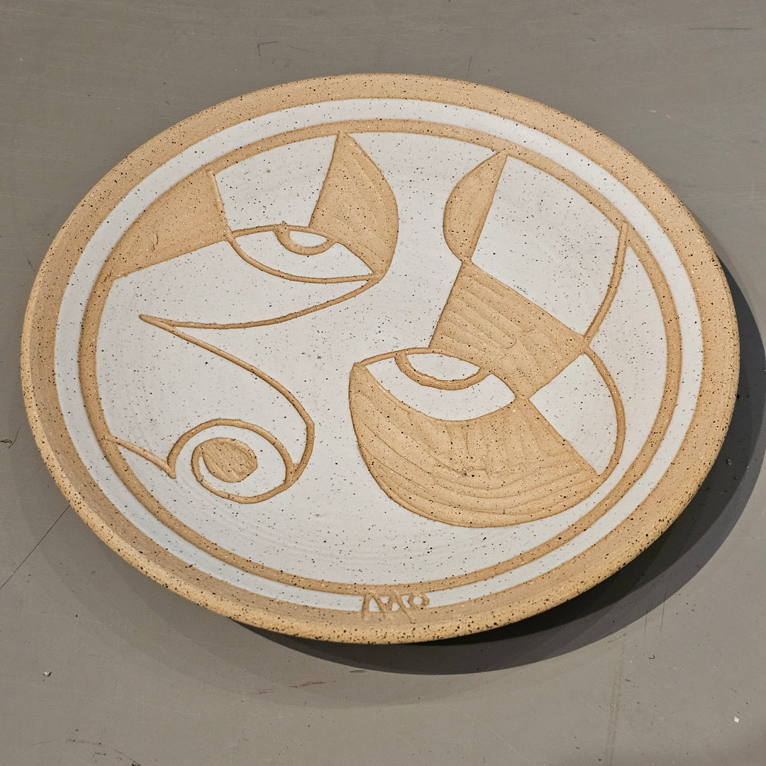 Signed Studio Pottery Plate