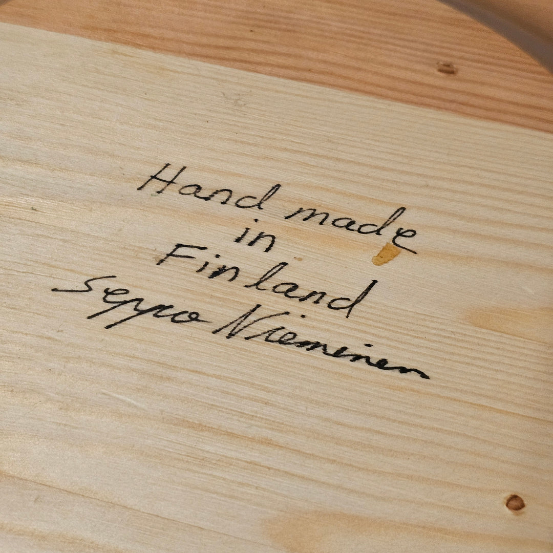 Handmade Wood Plate - Signed S. Nieminen