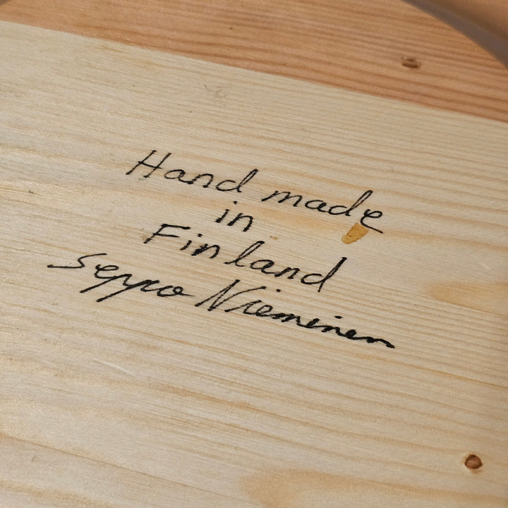 Handmade Wood Plate - Signed S. Nieminen