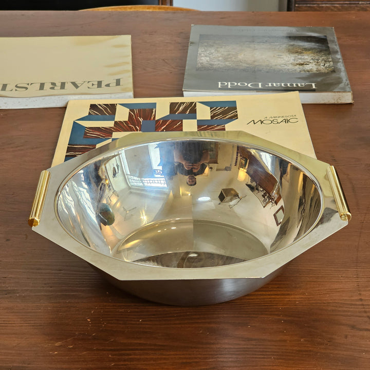 Inoxbeck MCM Modernist Steel & Brass Bowl