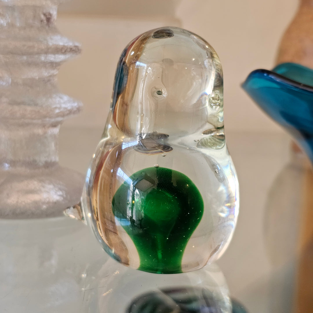 Swedish Art Glass Bird Paperweight