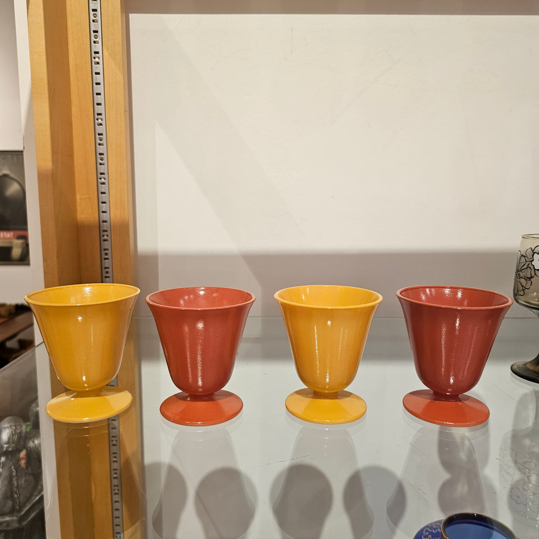 (4) Hazel Atlas Dessert Cups