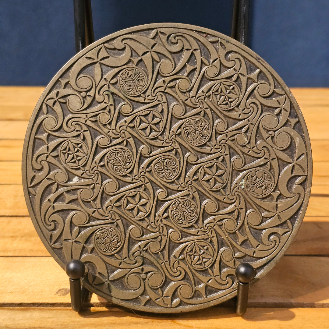 Celtic Spirals Trivet - Brian Jeffcoat 1986