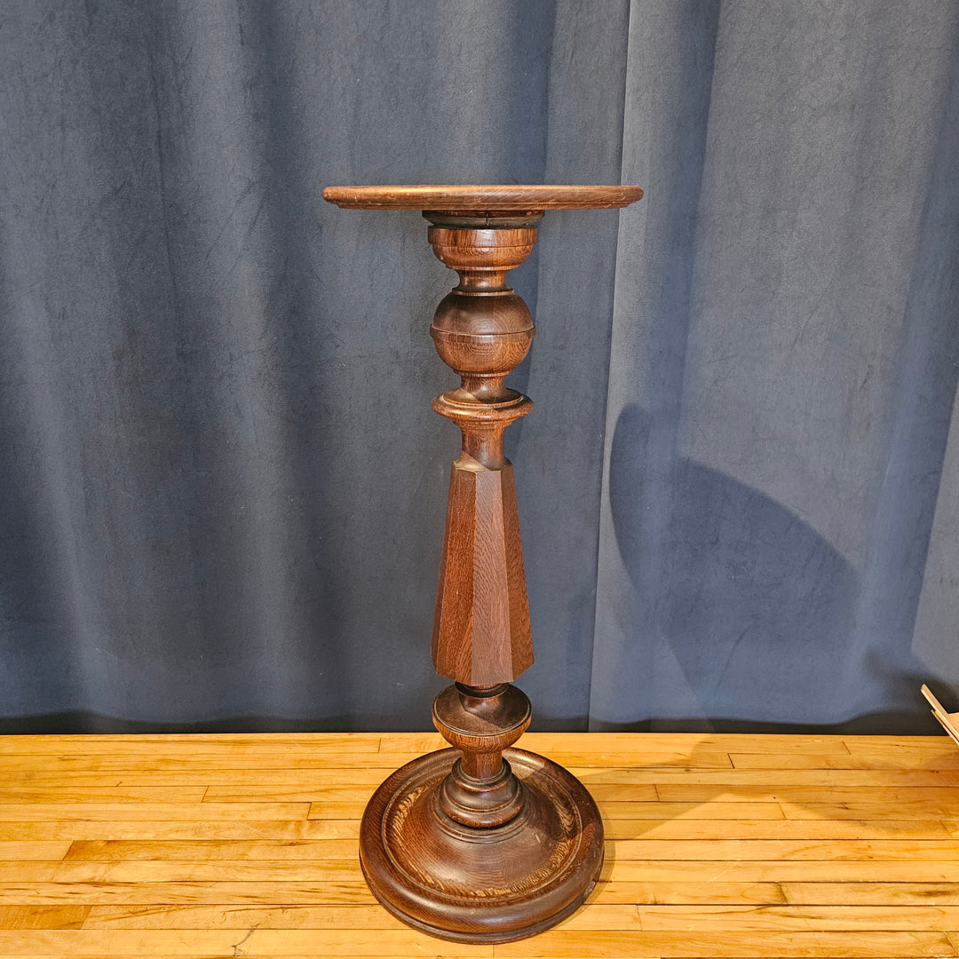 Antique Oak Plant Stand