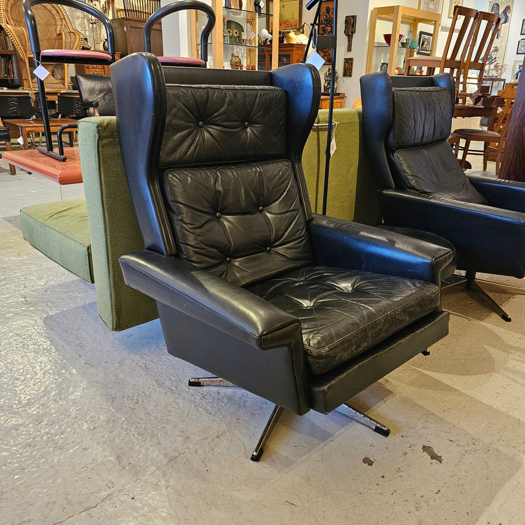 MCM Leather Lounge Chair