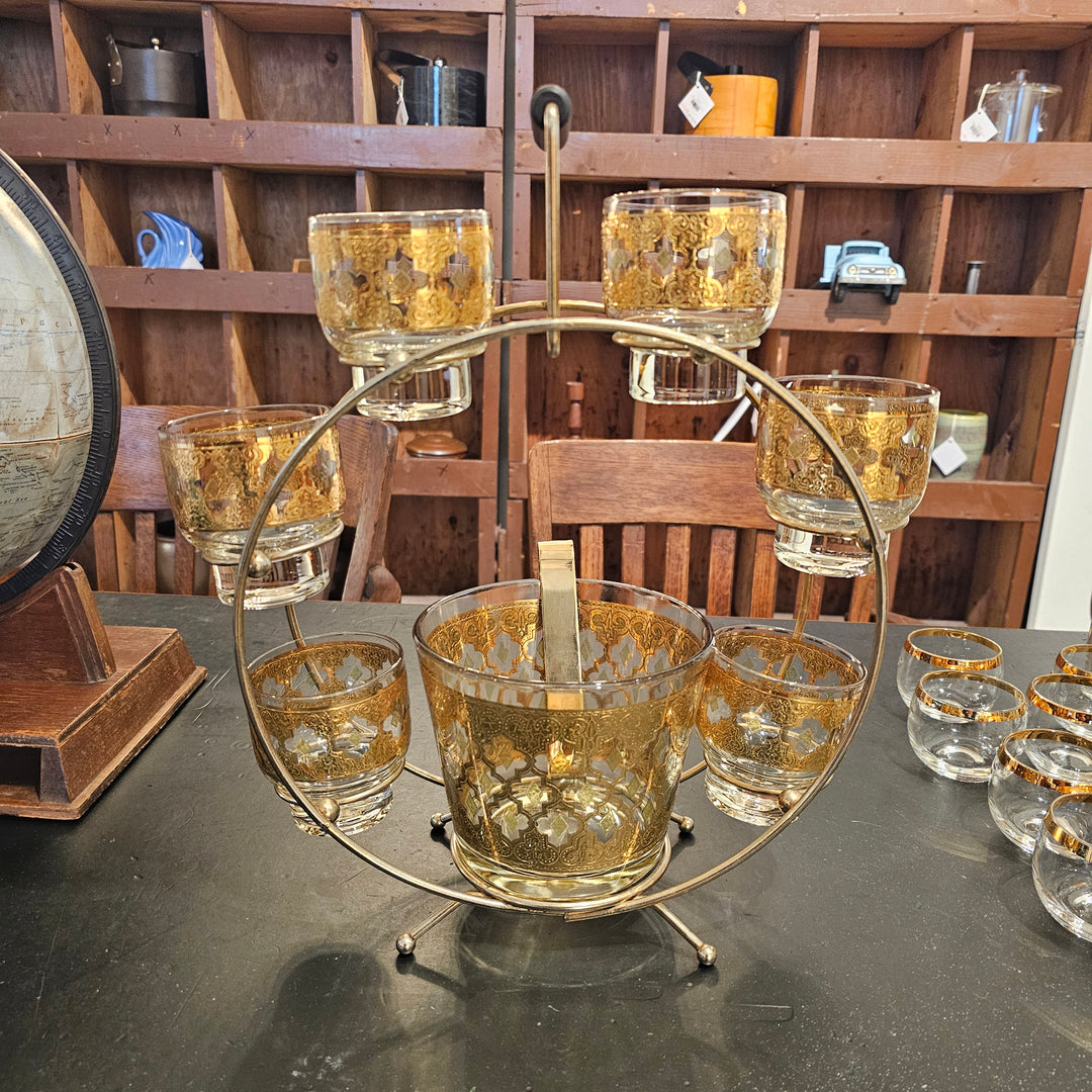 9pc Culver Valencia Ferris Wheel Cocktail Set