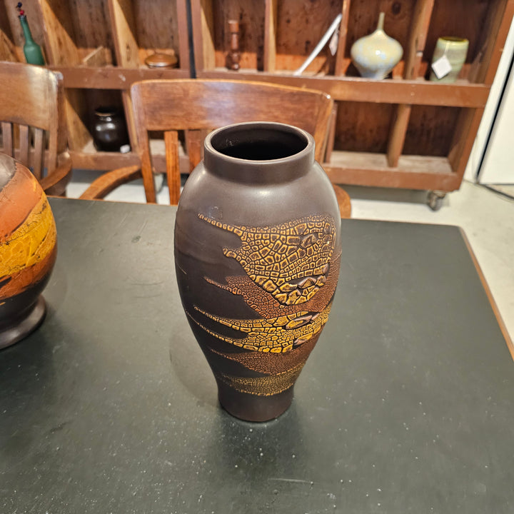 Royal Haeger Earth Wrap Cylindrical Vase