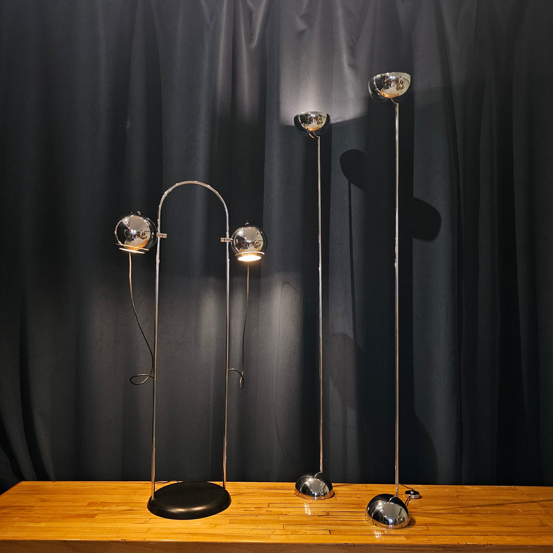 1970's Chrome George Kovacs Arc Floor Lamp