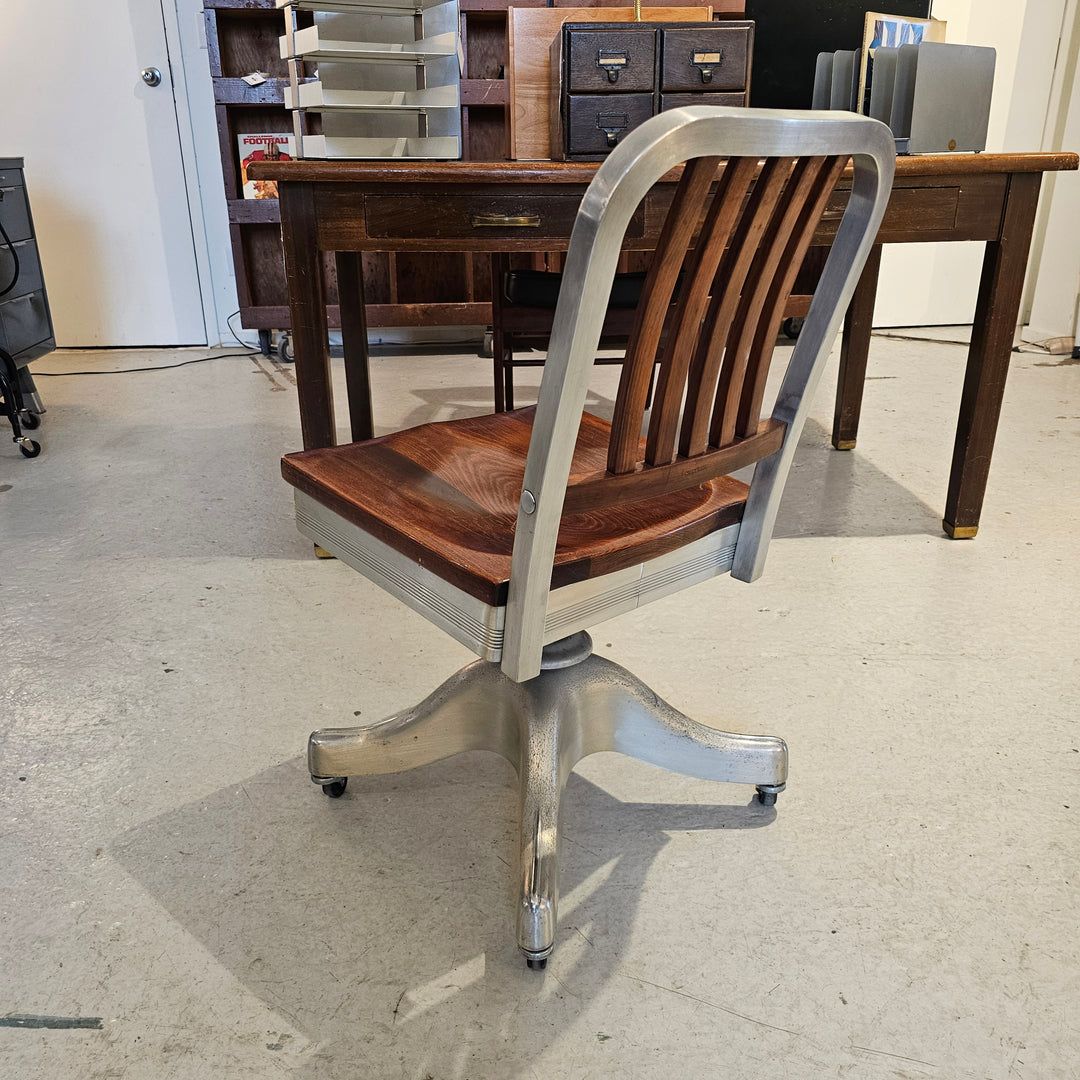Shaw Walker Alum/Maple Slatback Chair