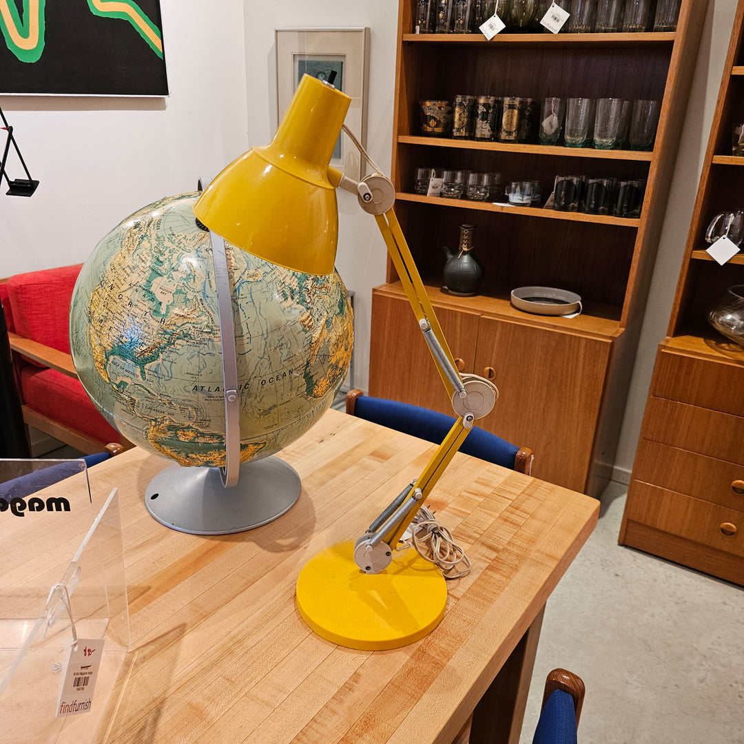 Vintage Yellow Luxo Articulating Task Lamp