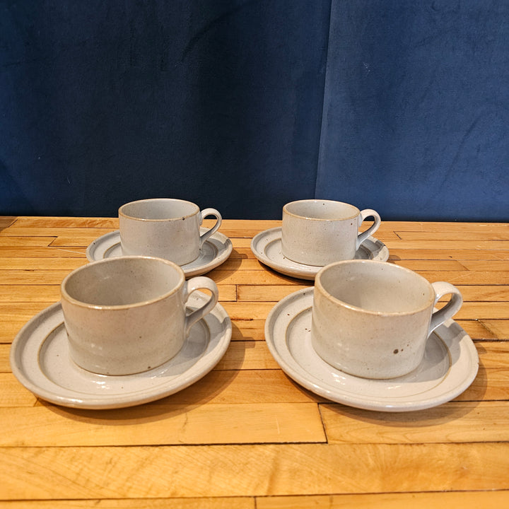 (4) Dansk Nielstone Cup & Saucer Set