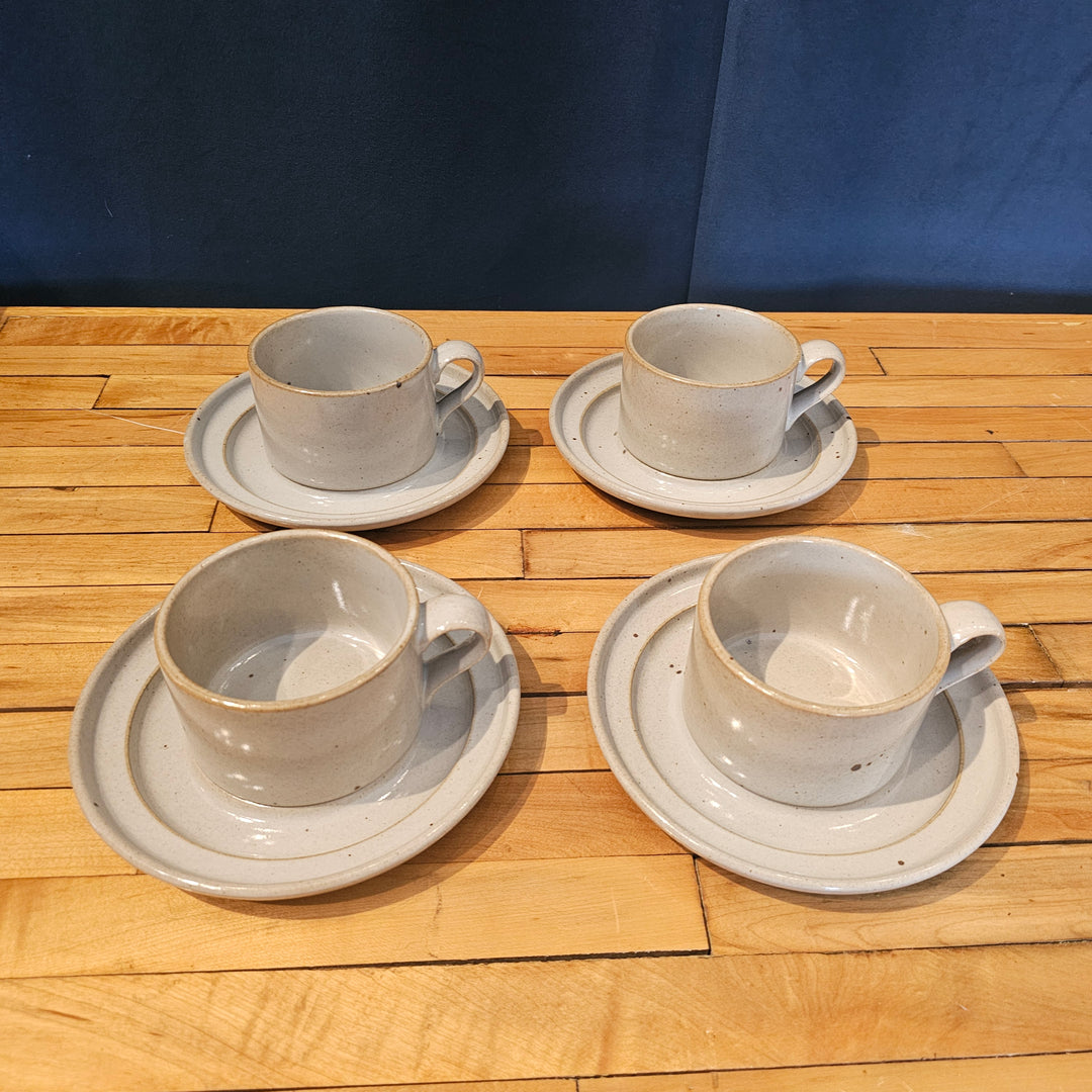(4) Dansk Nielstone Cup & Saucer Set