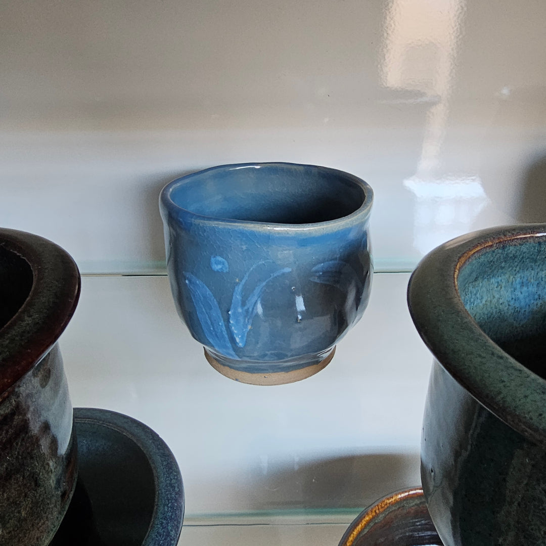 Blue Studio Pottery Cup / Planter