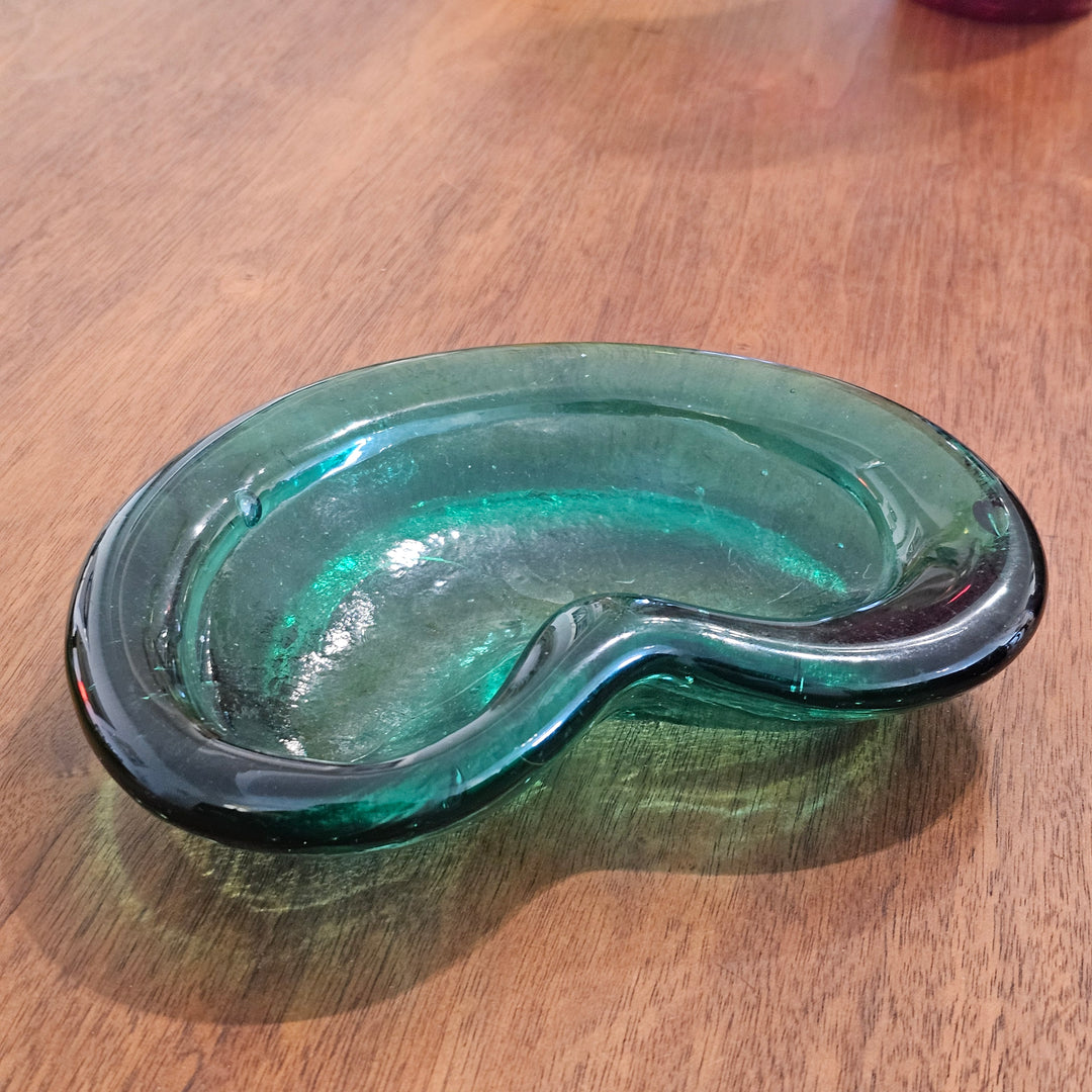 Blenko Freeform Catchall Dish (Teal)