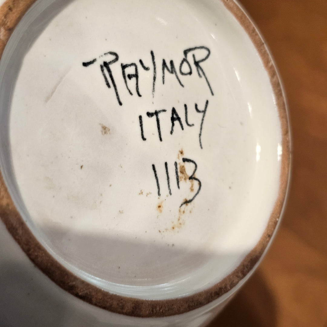 Black & White Italian Ceramic Vase (Raymor)