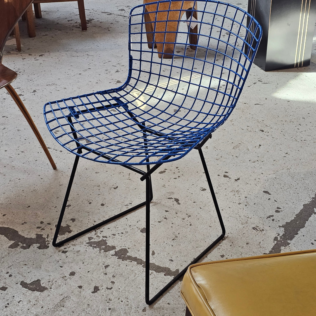Painted Blue Bertoia Side Chair