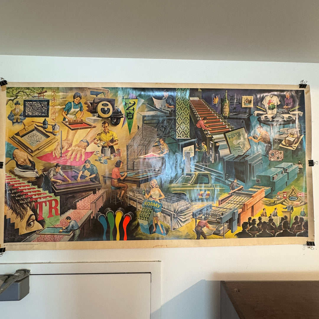 Large 1973 Carlton Wilder Screenprint