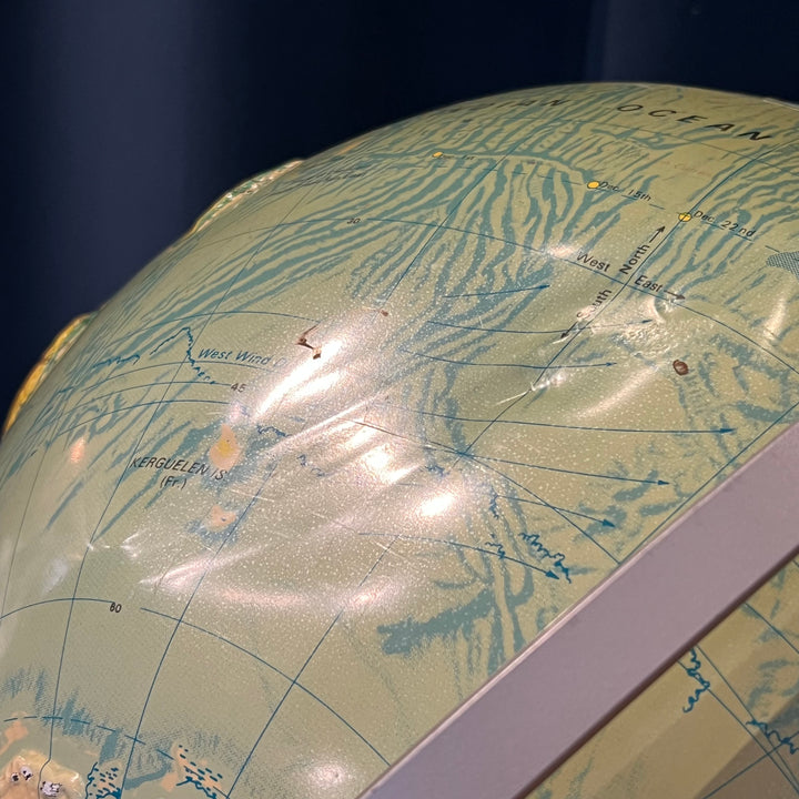 Vintage Nystrom 16” Relief Globe (2)
