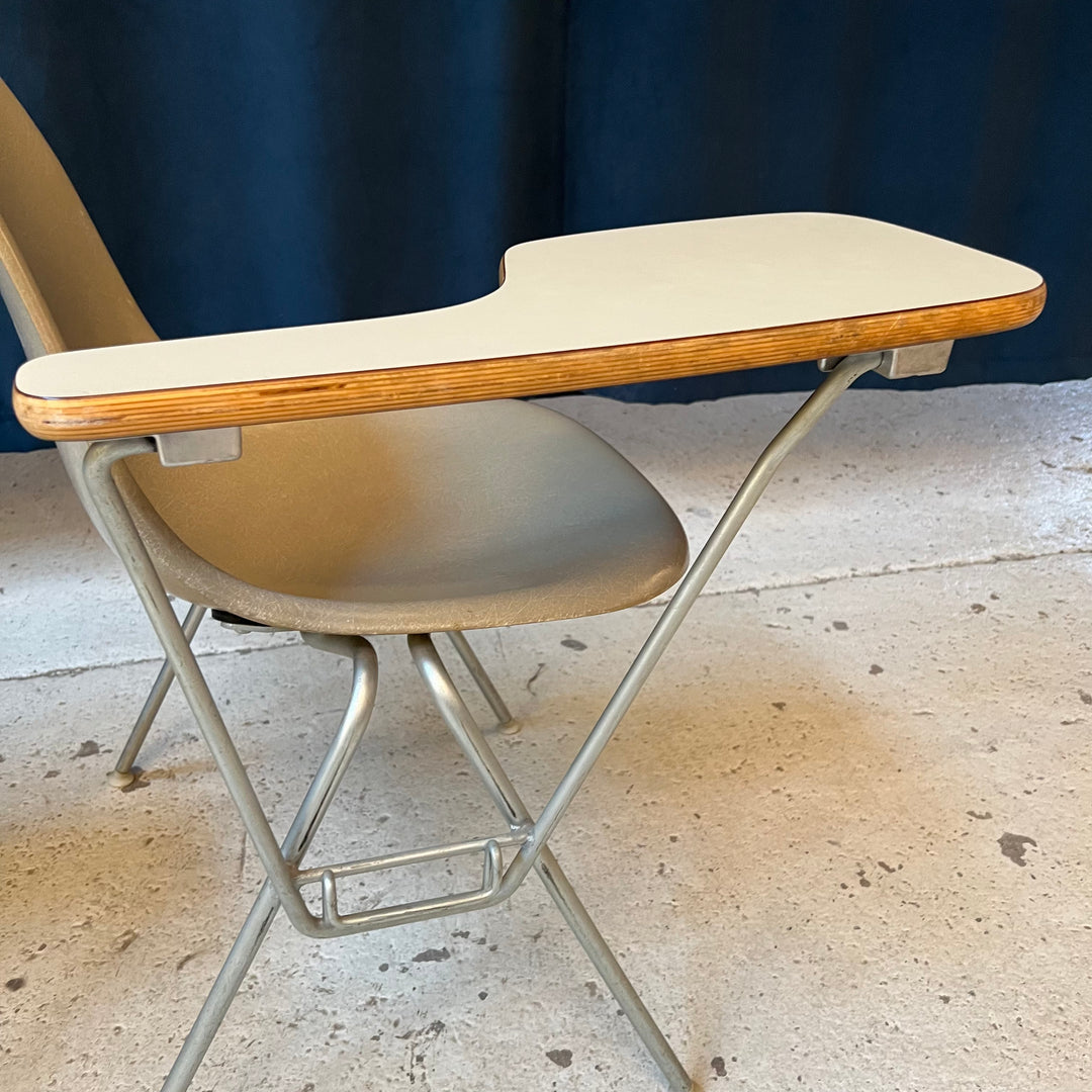 Vintage Herman Miller DSS Fiberglass Chair with Desk Attachment