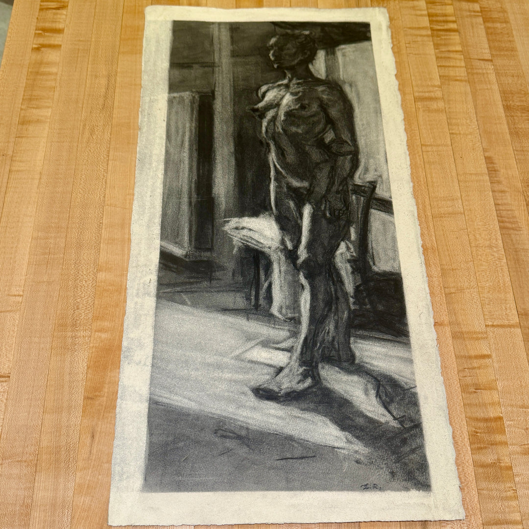 Luke Rockwell “Metropolis Woman” Charcoal