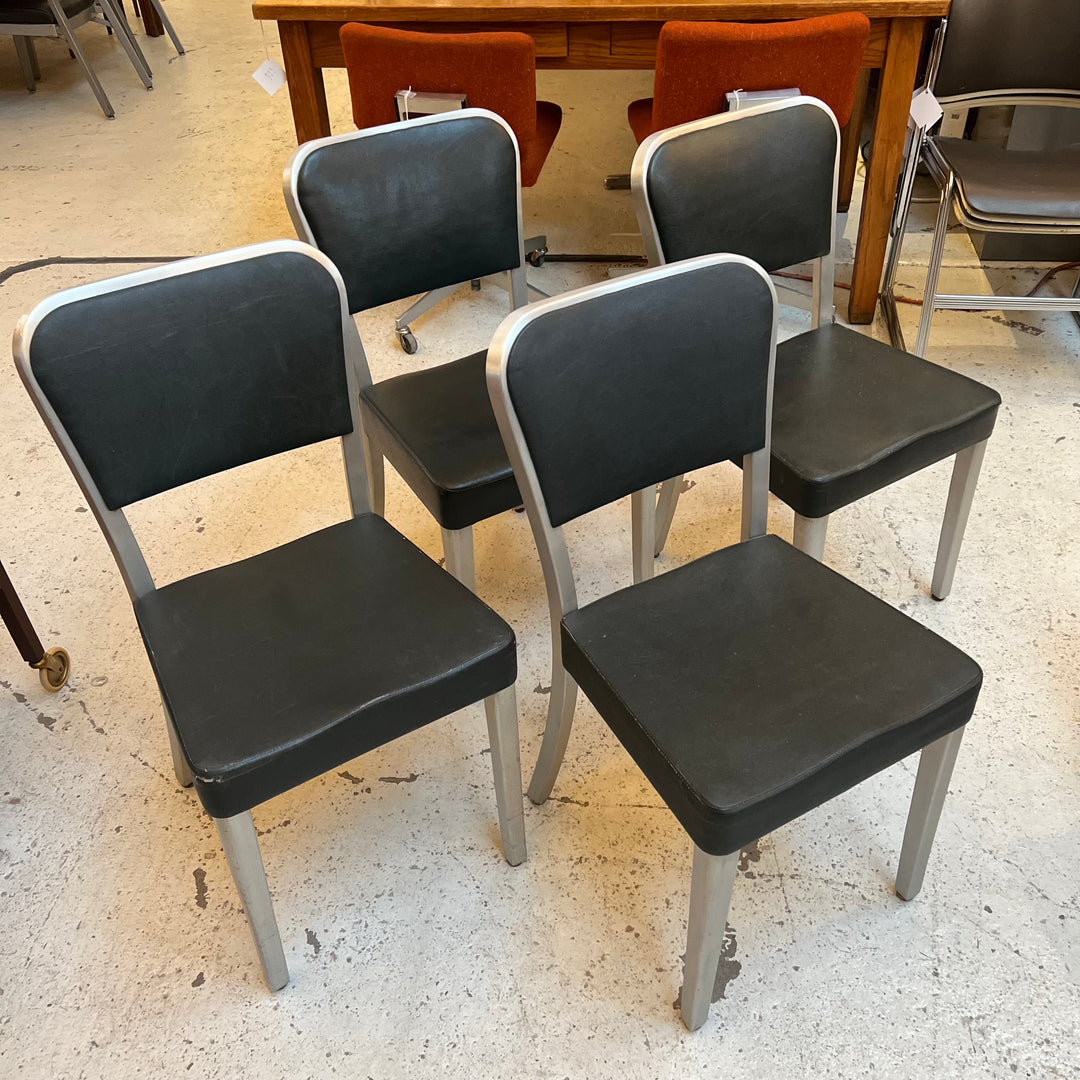 Set of 4 Goodform #4310 Aluminum Cafe Chairs