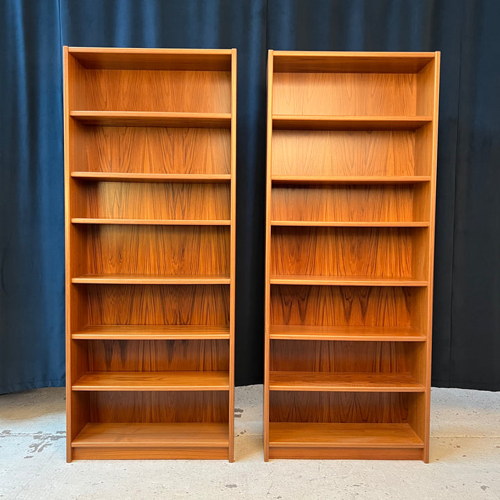 Tall Danish Bookcase with Adjustable Shelving