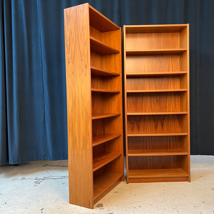 Tall Danish Bookcase with Adjustable Shelving
