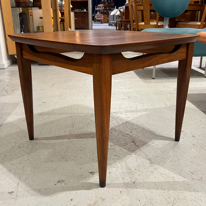 Mersman Square Walnut End Table, Restored