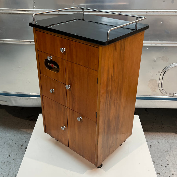 1950s-era Wood Medical/Dental Utility Cart