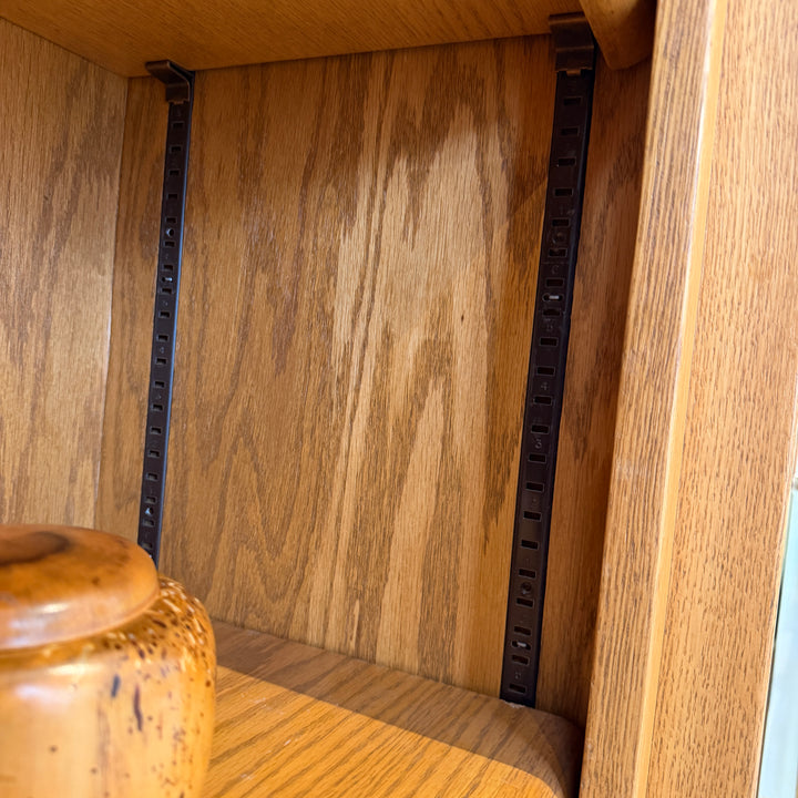 Oak Shelving Unit with Formica Top