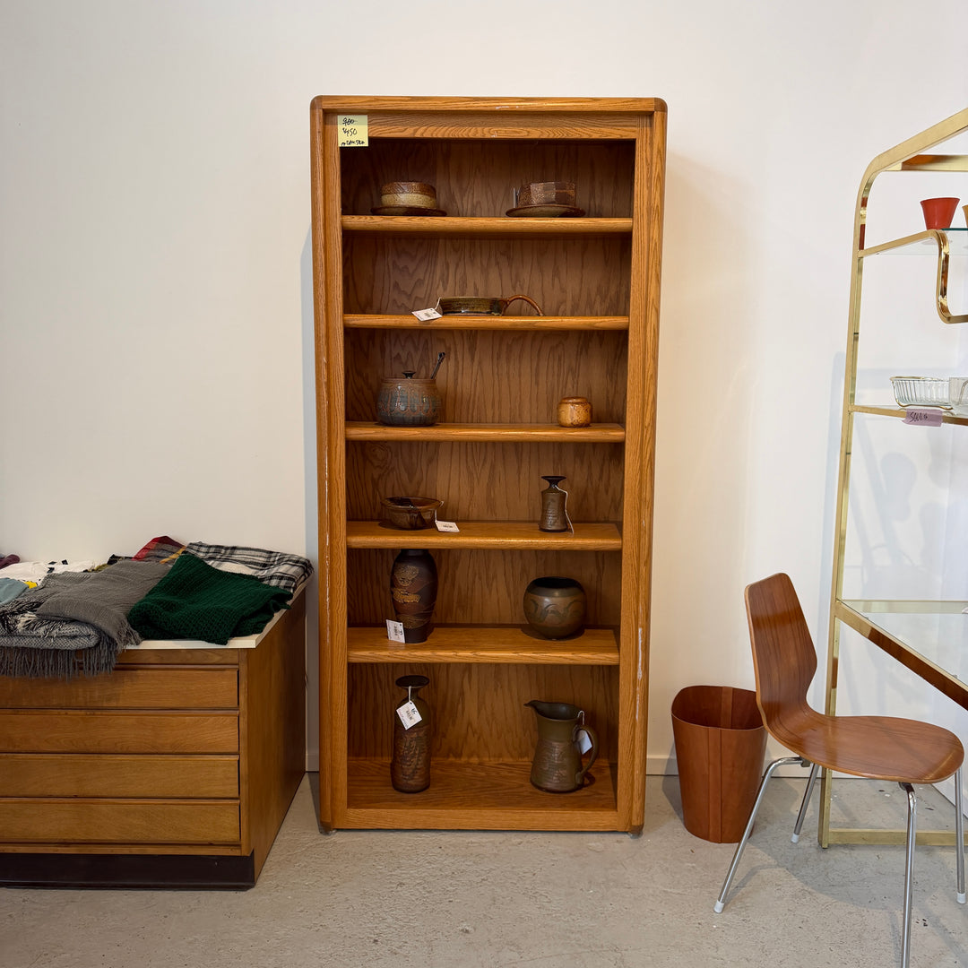 Oak Shelving Unit with Formica Top