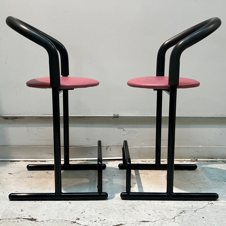 Pair of 1980s Amisco Counter-height Stools