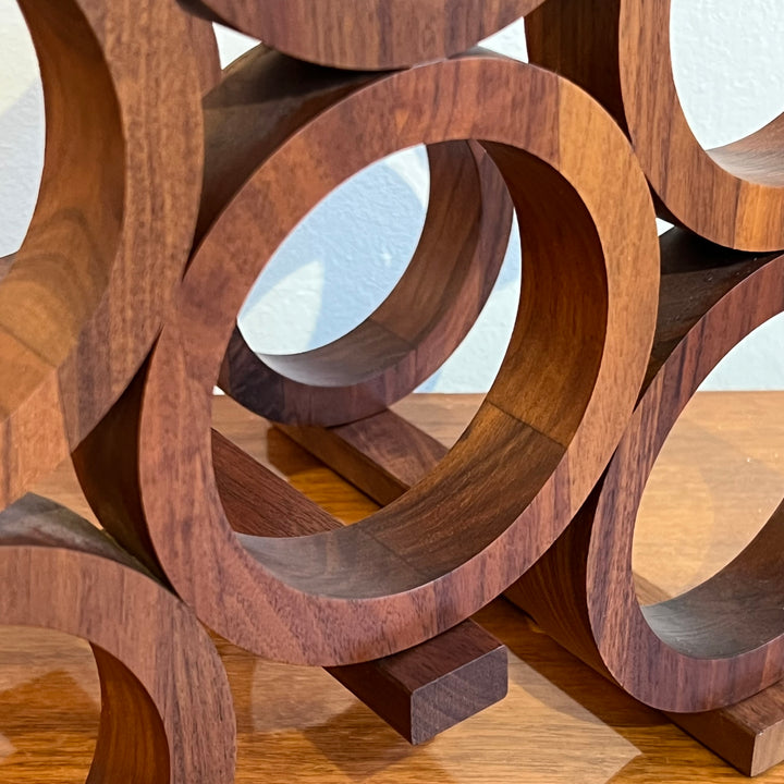 Kustom Kraft Walnut Wine Rack