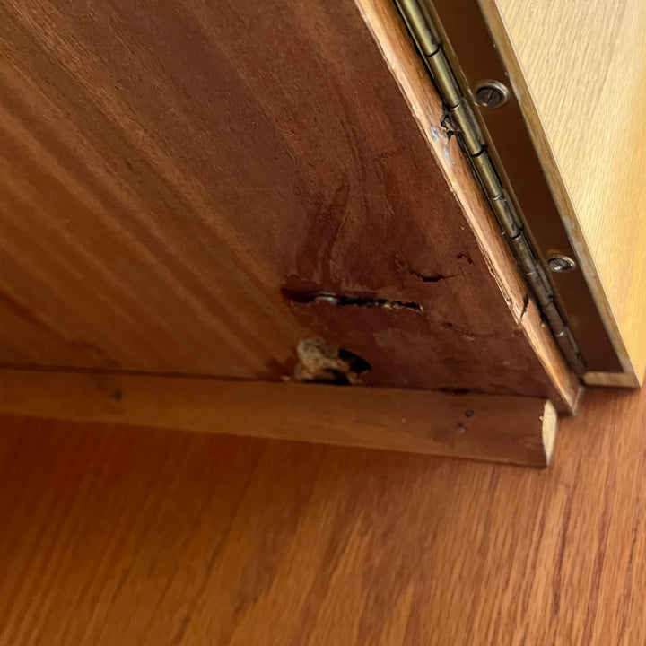 Belgian Blond Oak Display Cabinet/Secretary