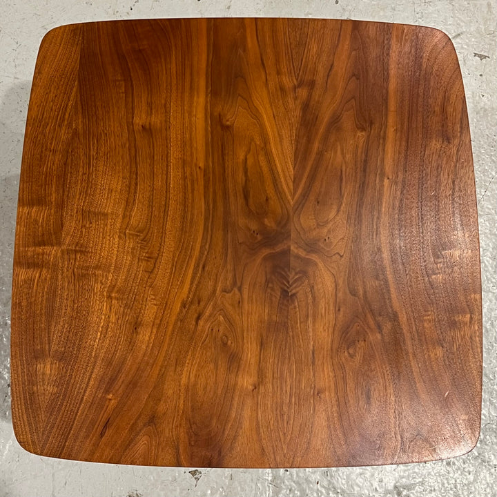 Mersman Square Walnut End Table, Restored