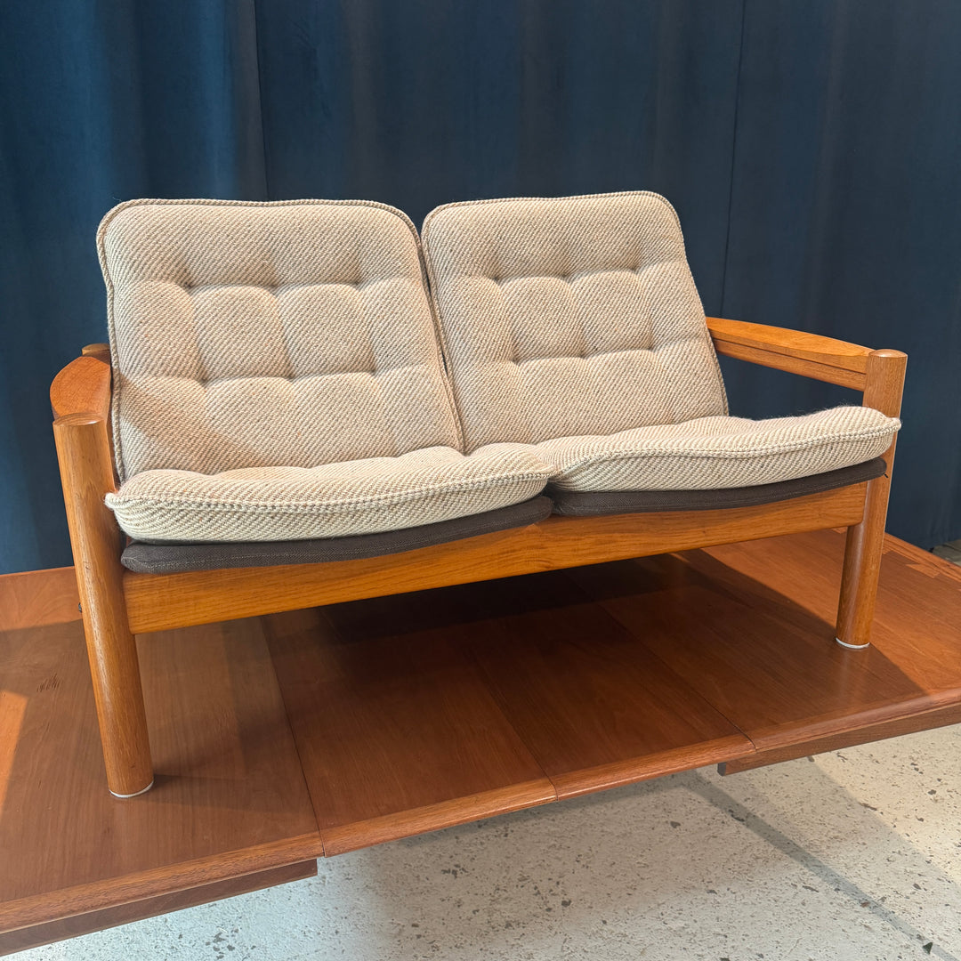 Teak Frame Loveseat