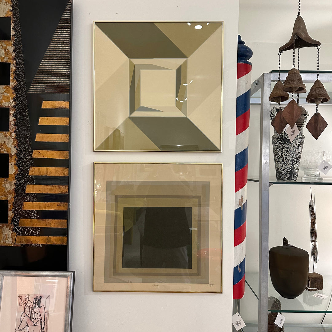 Modern Geometric Lithograph