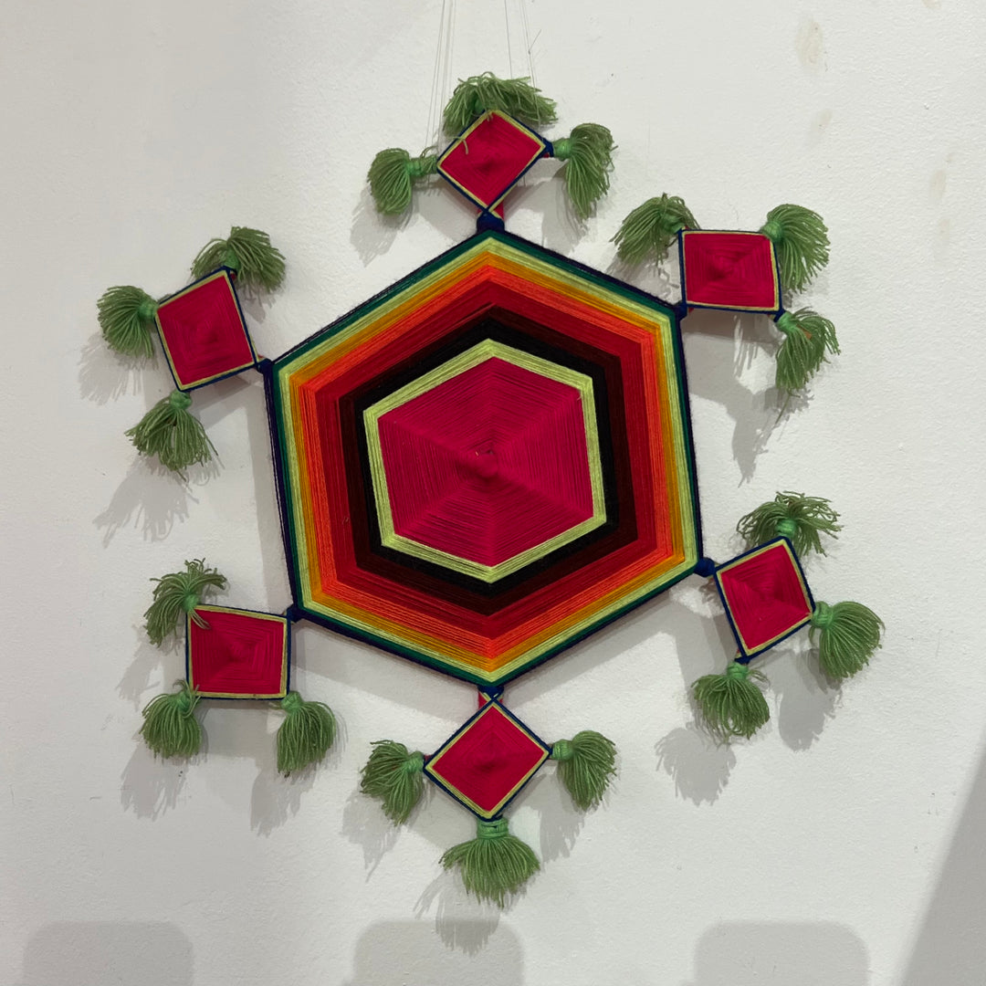 Vintage Mexican Woven Gods-eye