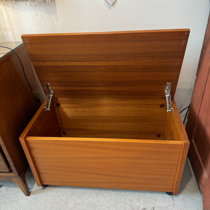 Danish Teak Flip Top Chest