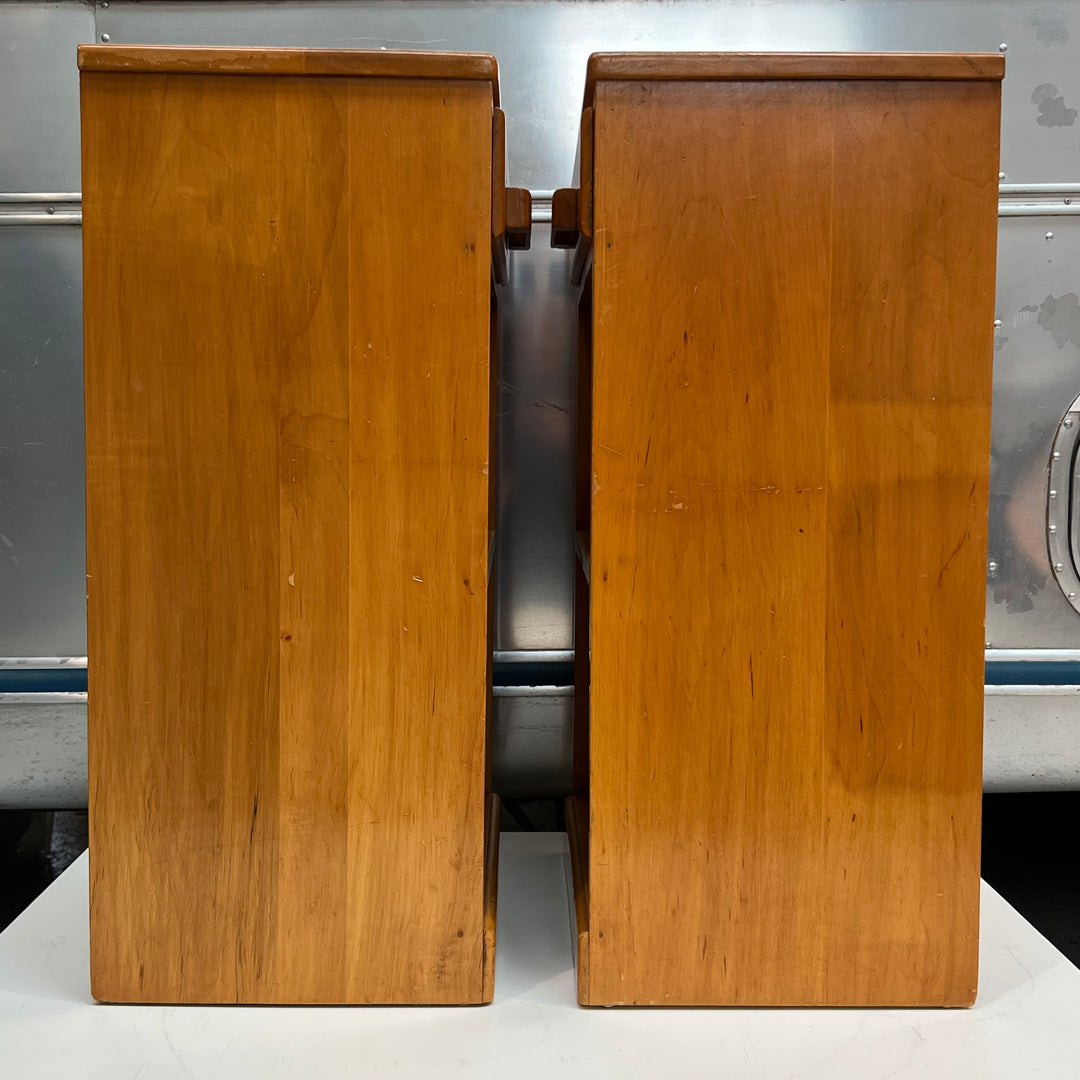 Pair of 1950s-Era Clear Pine Nightstands