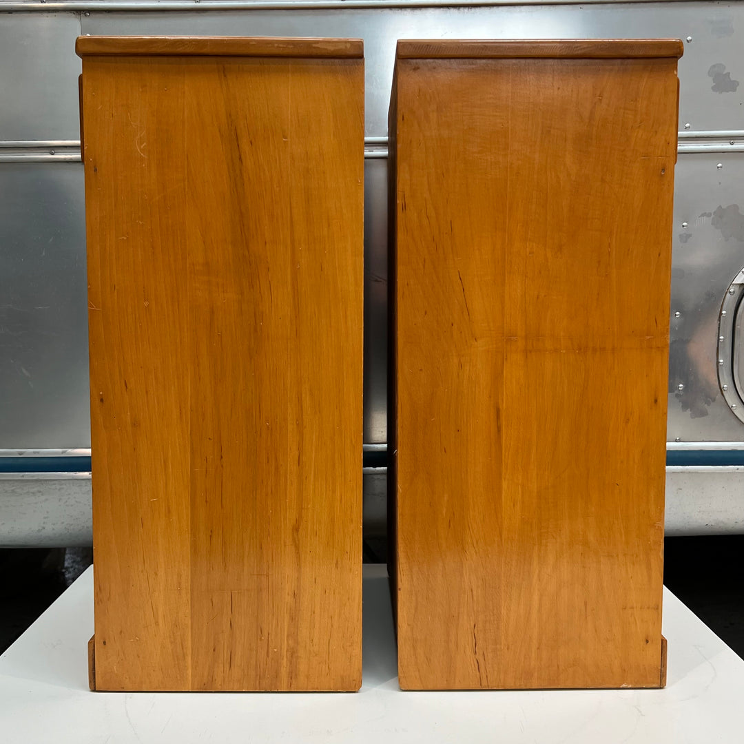 Pair of 1950s-Era Clear Pine Nightstands