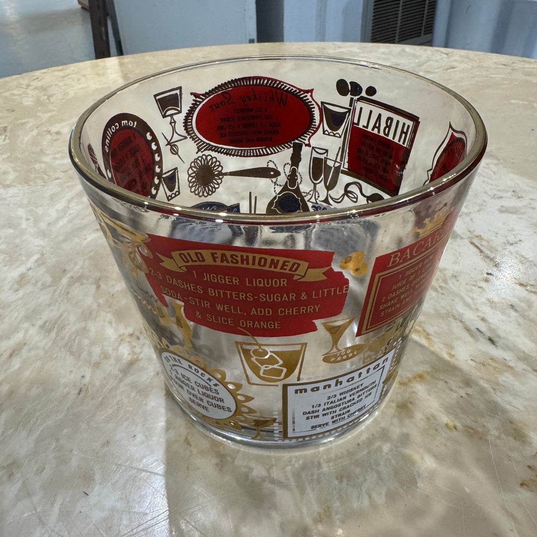 MCM Jeanette Cocktail Recipe Ice Bucket