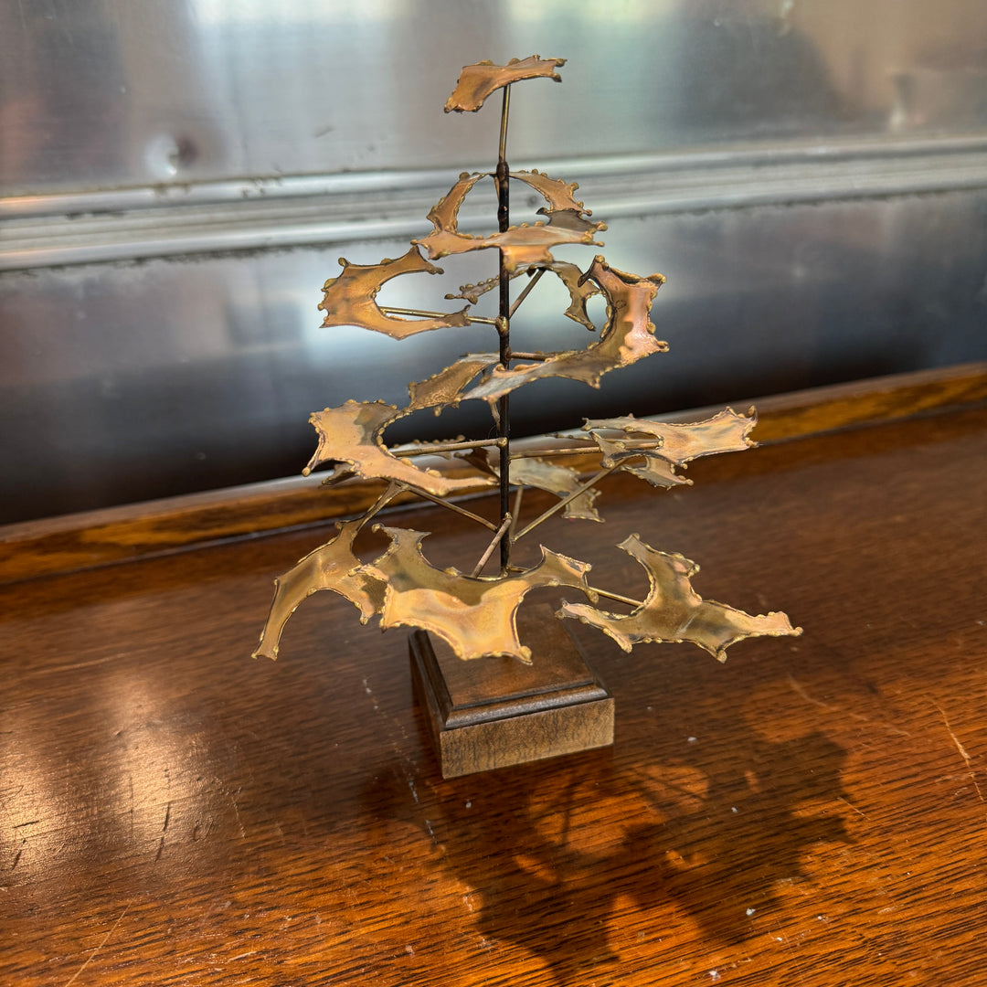 Small Brutalist Tabletop Tree Sculpture