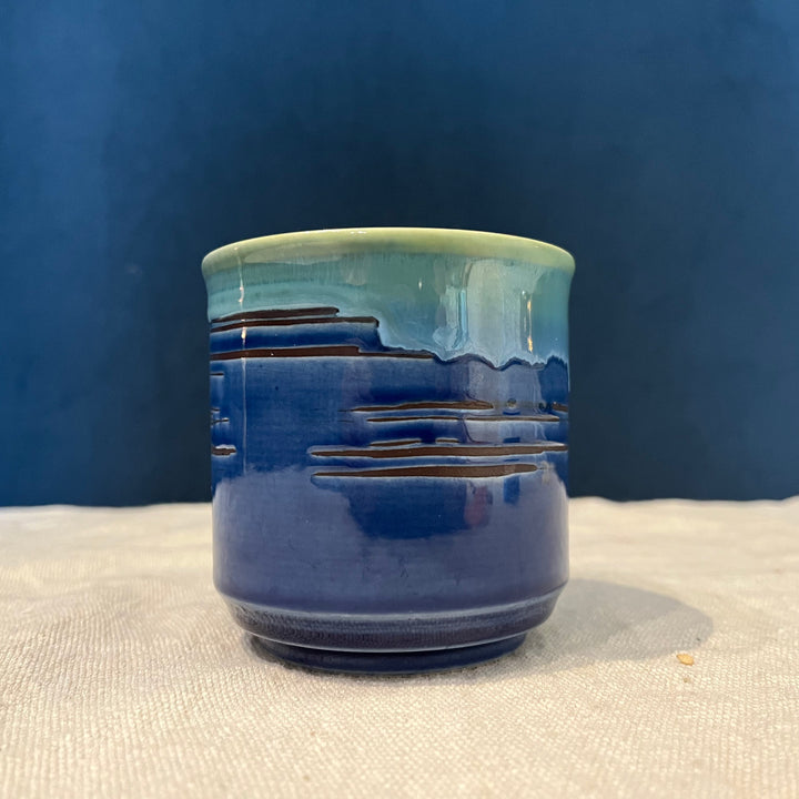 Yunomi Pottery Cup - Blue