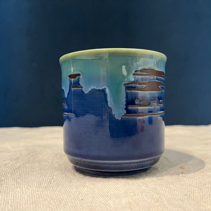Yunomi Pottery Cup - Blue