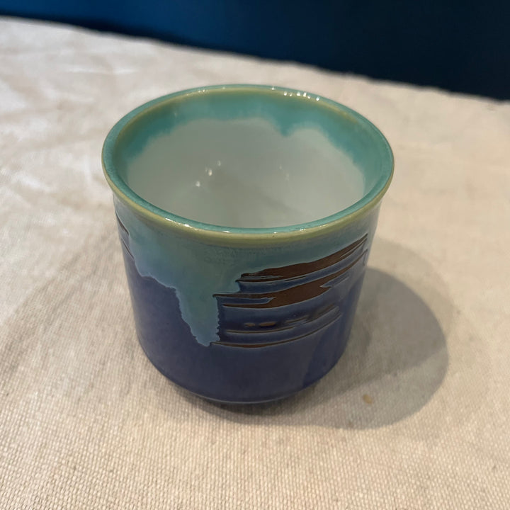Yunomi Pottery Cup - Blue